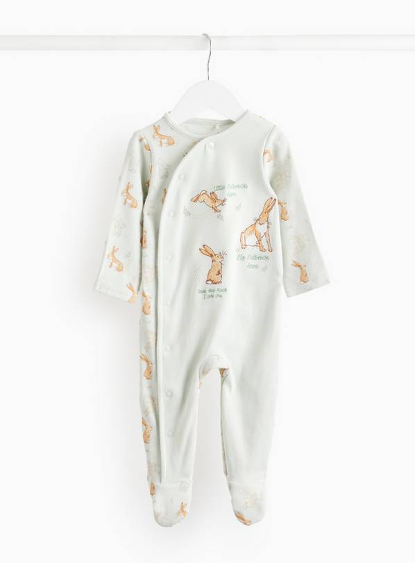 Pale Green Character Print Sleepsuit  Newborn